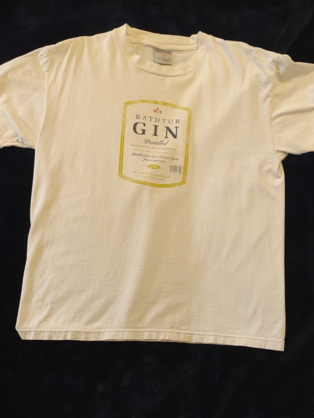 Vintage 90s Rare Phish "Bathtub Gin" White Short-Sleeve T-Shirt - Sz. L